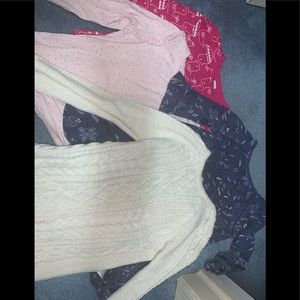 4 lot long sleeved shirts and dresses